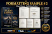 do book formatting, layout design for KDP lulu ingramspark