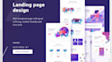 create modern landing page design