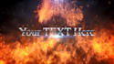 create fire flame cinematic trailer titles intro teaser promo