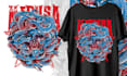 draw t shirt design illustration highly detailed artwork