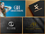 design luxury monogram or initial letter logo