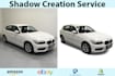 photoshop shadow services, natural, drop and reflection