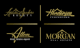 design luxury real estate logo and modern realtor branding