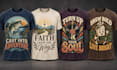 design detailed vintage retro t shirt artwork for apparel and merch