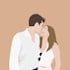 draw couple portrait illustration