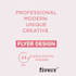 design creative flyers, posters and brochures
