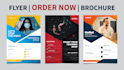 design awesome brochure, bifold, trifold  brochure, flyer template
