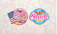 design cake, sweets, bakery, candy or food logo