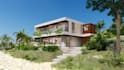 design airbnb cabin and villa exterior photorealistic 3d render