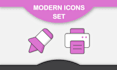 modern icons custom icon and vector icons design