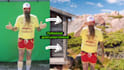 do professional green screen removal and background change