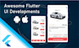develop any flutter UI for your flutter app development