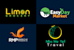 do creative wordmark, font, text based logo design