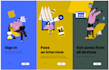 make onboarding screens with animation and output in lottie json