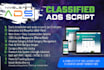 create a classified ads listing web application and an ad listing website