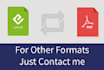 convert PDF to epub and epub to PDF