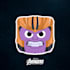 create a cute square character for logo, mascot or sticker