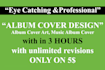 design eye catching your album cover art or music artwrok