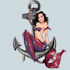 draw your cute mermaid character design in my unique style