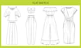 create professional flat sketch for your garments