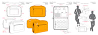 create backpack, duffle bag, handbag fashion design