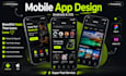 design a stunning mobile app UI UX in figma for ios  android