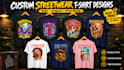 design dark streetwear graphics for your clothing brand