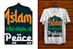 do modern awesome islamic tshirt design