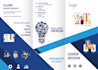make corporate, modern and minimal flyer