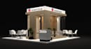 design and visualize a 3d trade booth with high standards