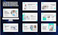 do powerpoint slide redesign, canva presentation for slide deck