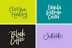 create a casual handwritten logotype