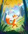 create cute children book illustration in soft cartoon style