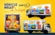 do an attractive, print ready vehicle wrap in 24 hrs