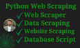 do web scraping data mining extraction web scraper in python