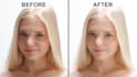 do pro video beauty retouch, real skin texture, no fake blur