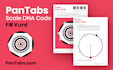 design a scale dna code symbol logo of your handpan pantam