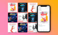 design professional instagram posts and instagram ads