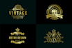 design 2 luxury vintage logo