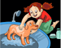 create a cute, modern, colourful illustrations and cartoons