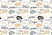 make typography seamless pattern