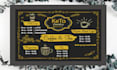 design digital menu, digital menu board or restaurant menu