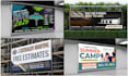 design billboard, yard sign, signage, signboard, outdoor ads, or vinyl banner
