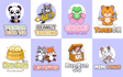 design a cute kawaii cartoon logo with exclusive license