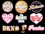 aesthetic 70s retro vintage custom hand lettering typography