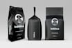 do premium coffee bag design and product label design