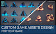 do a custom 2d game assets design for your game