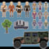 create one pixel art character or object