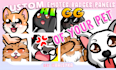 draw custom twitch emotes, discord emojis and sub badges