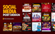 design 10 social media posts or ads for instagram, facebook,